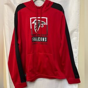 Falcons New Era Red and Black Falcons Hoodie XXL. Football sports. X7